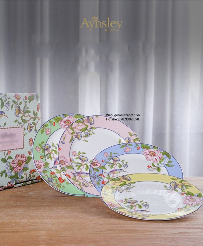 BỘ 4 ĐĨA AYNSLEY CAO CẤP